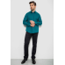 Сорочка чоловіча однотонна, колір смарагдовий, 214R7466 XXL, 52, XXL