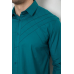 Сорочка чоловіча однотонна, колір смарагдовий, 214R7466 XXL, 52, XXL