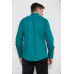 Сорочка чоловіча однотонна, колір зелений, 214R7466-1 XL, 50, XL