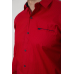 Сорочка чоловіча з принтом, колір бордовий, 214R7403 5XL, 58, 5XL