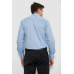 Сорочка чоловіча з принтом, колір блакитний, 214R7402 XL, 50, XL
