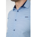 Сорочка чоловіча з принтом, колір блакитний, 214R7402 XL, 50, XL
