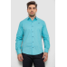 Сорочка чоловіча з принтом, колір бірюзовий, 214R7401 6XL, 60, 6XL