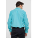 Сорочка чоловіча з принтом, колір бірюзовий, 214R7401 6XL, 60, 6XL