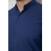 Сорочка чоловіча з принтом, колір синій, 214R7365 XL, 50, XL