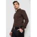 Сорочка чоловіча з принтом, колір коричневий, 214R7365 XL, 50, XL