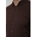 Сорочка чоловіча з принтом, колір коричневий, 214R7365 XL, 50, XL