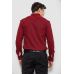 Сорочка чоловіча з принтом, колір бордовий, 214R7365 XXL, 52, XXL