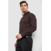 Сорочка чоловіча з принтом, колір коричневий, 214R7365-1 XL, 50, XL