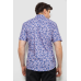 Сорочка чоловіча з принтом, колір бузковий, 214R7341 XL, 50, XL