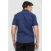 Сорочка чоловіча з принтом, колір темно-синій, 214R7340 XL, 50, XL