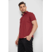 Сорочка чоловіча з принтом, колір бордовий, 214R7340-1 5XL, 58, 5XL