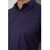Сорочка чоловіча з принтом, колір синій, 214R7339 XL, 50, XL