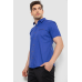 Сорочка чоловіча з принтом, колір електрик, 214R7332 XXL, 52, XXL
