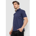 Сорочка чоловіча з принтом, колір темно-синій, 214R7332 XXL, 52, XXL