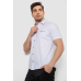 Сорочка чоловіча з принтом, колір білий, 214R7332 XXL, 52, XXL