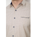 Сорочка чоловіча з принтом, колір бежевий, 214R7332 XL, 50, XL