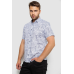 Сорочка чоловіча з принтом, колір білий, 214R7331 XL, 50, XL