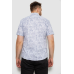 Сорочка чоловіча з принтом, колір білий, 214R7331 XXL, 52, XXL