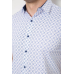 Сорочка чоловіча з принтом, колір білий, 214R7330 XL, 50, XL