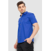 Сорочка чоловіча з принтом, колір електрик, 214R7329 XXL, 52, XXL