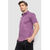 Сорочка чоловіча з принтом, колір бузковий, 214R7329 XL, 50, XL