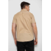 Сорочка чоловіча однотонна, колір світло-бежевий, 214R7327-2 5XL, 58, 5XL