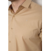 Сорочка чоловіча однотонна, колір світло-бежевий, 214R7327-2 5XL, 58, 5XL