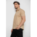 Сорочка чоловіча однотонна, колір світло-бежевий, 214R7327-2 6XL, 60, 6XL