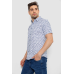 Сорочка чоловіча з принтом, колір молочний, 214R7306 5XL, 58, 5XL