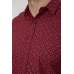 Сорочка чоловіча з принтом, колір бордовий, 214R7306 5XL, 58, 5XL