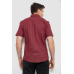 Сорочка чоловіча з принтом, колір бордовий, 214R7306 XXXL, 54, XXXL