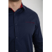 Сорочка чоловіча, колір темно-синій, 214R7186 XXL, 52, XXL