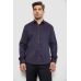 Сорочка чоловіча з принтом, колір темно-синій, 214R7173 5XL, 58, 5XL