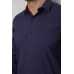 Сорочка чоловіча з принтом, колір синій, 214R7173 XL, 50, XL