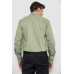 Сорочка чоловіча з принтом, колір оливковий, 214R7173 XL, 50, XL