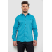 Сорочка чоловіча з принтом, колір бірюзовий, 214R7173 XL, 50, XL