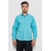 Сорочка чоловіча з принтом, колір бірюзовий, 214R7172 6XL, 60, 6XL