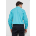 Сорочка чоловіча з принтом, колір бірюзовий, 214R7172 6XL, 60, 6XL