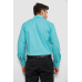 Сорочка чоловіча з принтом, колір бірюзовий, 214R7170-1 XL, 50, XL