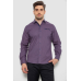 Сорочка чоловіча з принтом, колір сливовий, 214R7168 6XL, 60, 6XL
