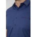 Сорочка чоловіча з принтом, колір синій, 214R7144 XL, 50, XL