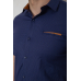 Сорочка чоловіча з принтом, колір синій, 214R7140 XL, 50, XL