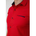 Сорочка чоловіча з принтом, колір червоний, 214R7140 XXL, 52, XXL