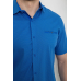 Сорочка чоловіча з принтом, колір електрик, 214R7130-2 XL, 50, XL