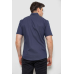 Сорочка чоловіча з принтом, колір синій, 214R7130-1 XXL, 52, XXL