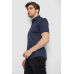 Сорочка чоловіча з принтом, колір темно-синій, 214R7128 XL, 50, XL