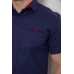 Сорочка чоловіча з принтом, колір синій, 214R7125 XL, 50, XL