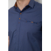 Сорочка чоловіча з принтом, колір джинс, 214R7125 XL, 50, XL