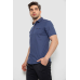 Сорочка чоловіча з принтом, колір джинс, 214R7125 XXL, 52, XXL